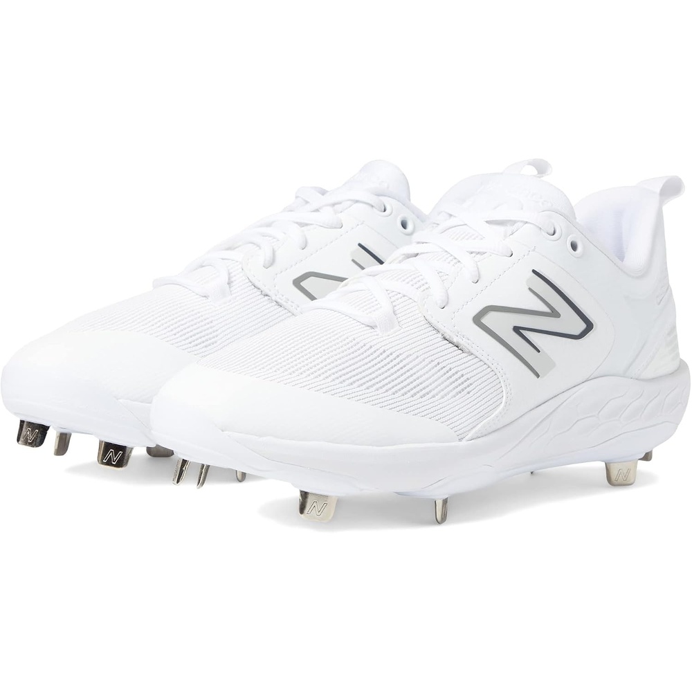 image:imageNew Balance Mens Fresh Foam X 3000 V6 Metal Baseball ShoesWhiteWhite