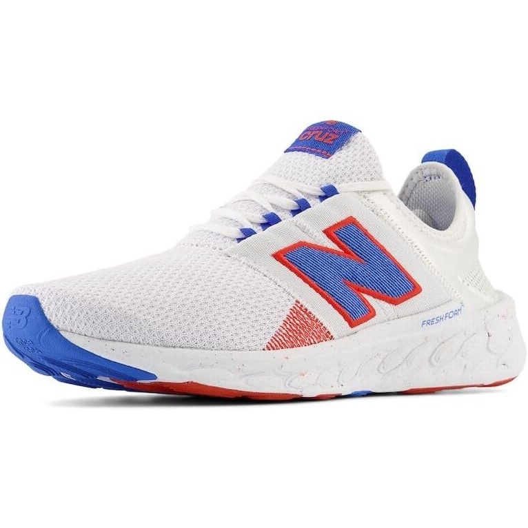 image:imageNew Balance Mens Fresh Foam X Cruz Artisan V3 ShoesWhiteBlue OasisNeo Flame