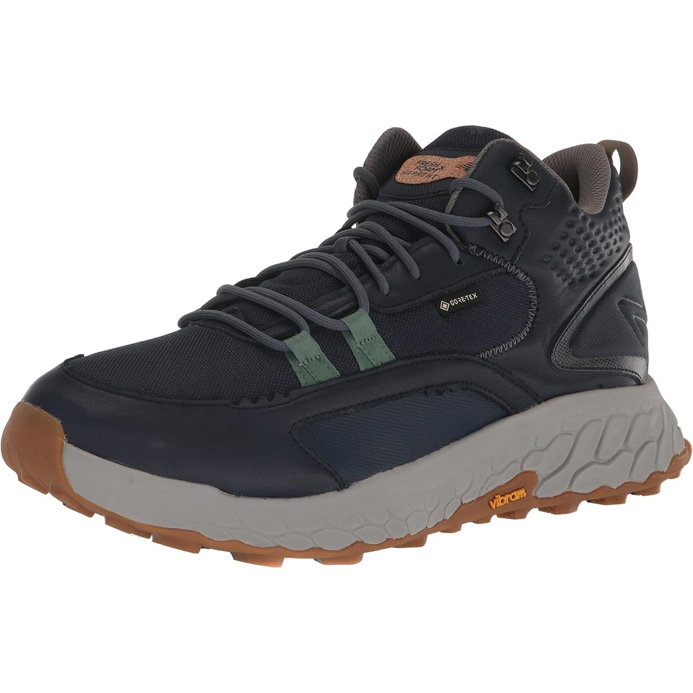 image:imageNew Balance Mens Fresh Foam X Hierro V1 MidCut Trail RunnersNatural IndigoEclipseJade