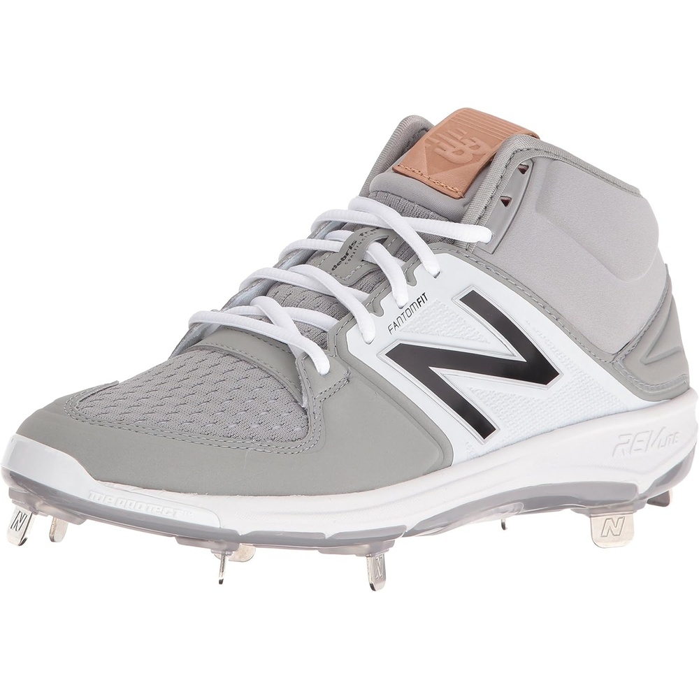 image:imageNew Balance Mens M3000v3 Metal Baseball ShoeGreyWhite