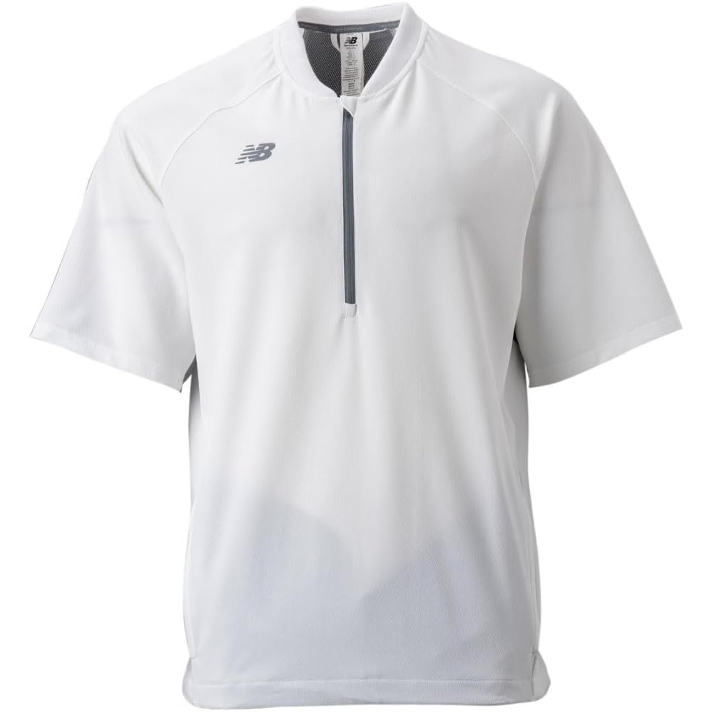 image:imageNew Balance Mens Short Sleeve 3000 Baseball Batting Jacket White S