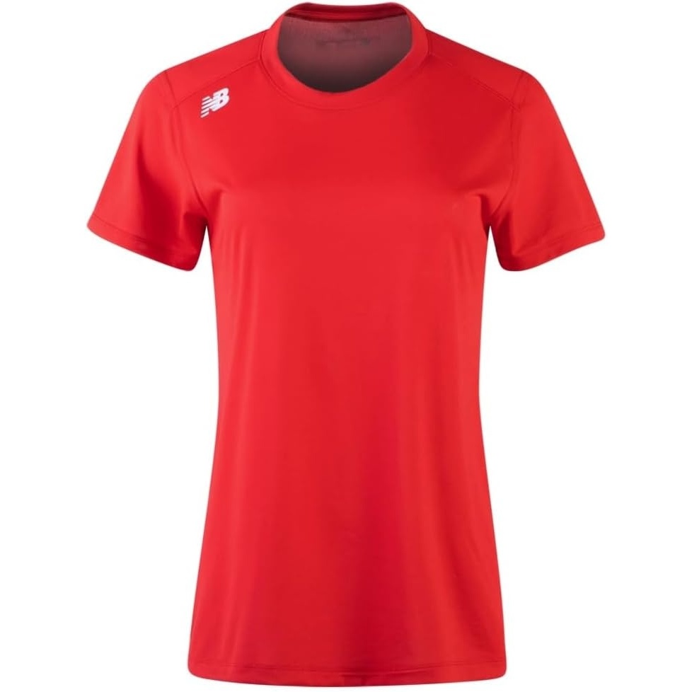 image:imageNew Balance Womens Baseball Nb Tech Short SleeveTeam Red