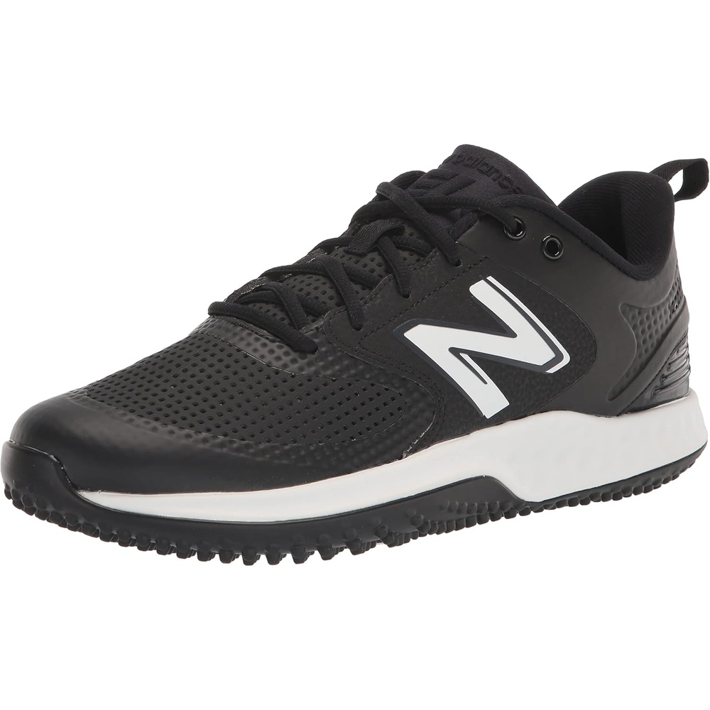 image:imageNew Balance Womens Fresh Foam Velo V3 TurfTrainer Softball Shoe BlackWhite 105 Medium US