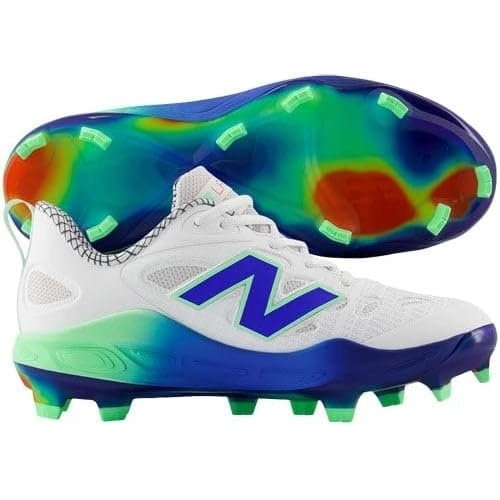 image:imageNew Balance Womens Velov4 Molded Fastpitch Softball Cleats WhiteNavy Medium 6