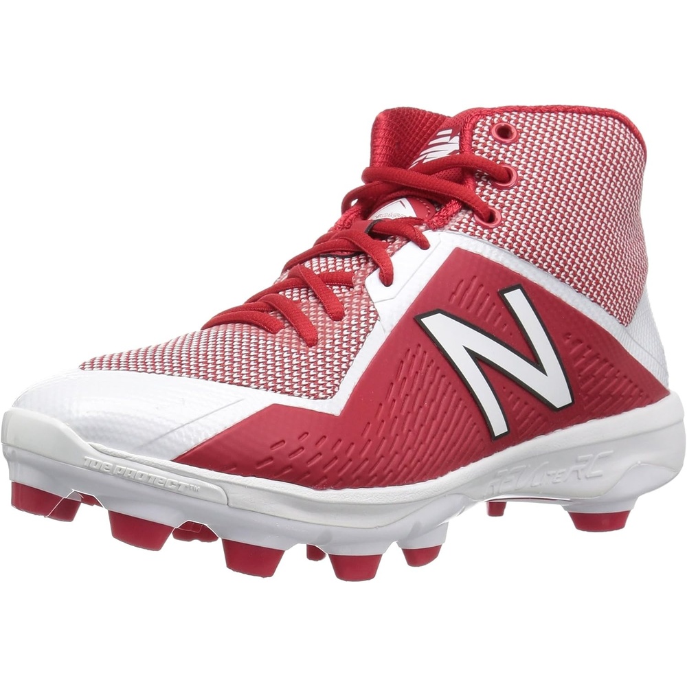 image:imageNew Balance mens 4040 V4 Tpu Molded Mid CutRedWhite