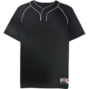 New Balance Boys Baseball Jersey, Black, L