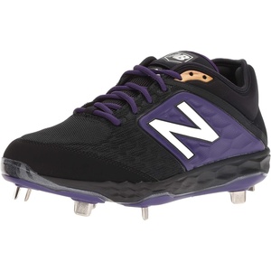 New Balance Men’s 3000 V4 Metal Baseball Shoe(Black | Purple)