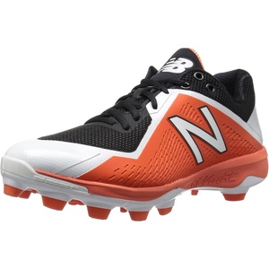 New Balance Men’s 4040 V4 Metal Baseball Shoe(Black/Orange)