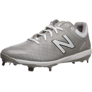 New Balance Men’s 4040 V5 Metal Baseball Shoe(Grey/White)