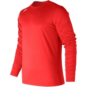 New Balance Mens Baseball Tech Long Sleeve(Team Red)