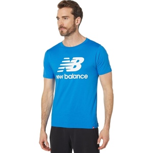 New Balance Men’s Essentials Stacked Logo Tee(Serene Blue)