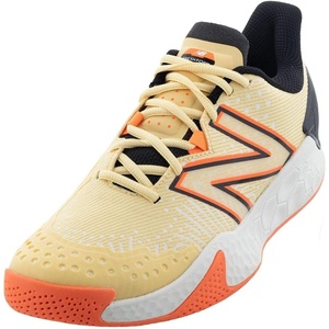 New Balance Mens Fresh Foam X Lav V2 Hard Court Tennis Shoe(Raw Sugar/Neon Dragonfly/Black)
