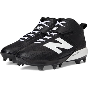 New Balance Mens FuelCell 4040 V8 Mid-Molded Baseball Cleats(Black/White)