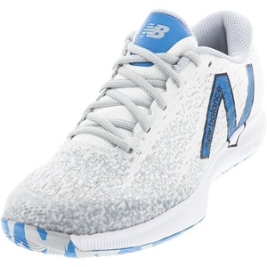 New Balance Men’s FuelCell 996 V4 Hard Court Tennis Shoe(White/Helium/Sulphur Yellow)
