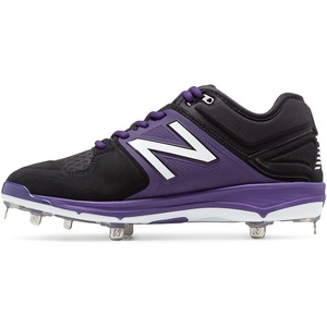 New Balance Men’s M3000v3 Metal Baseball Shoe(Black/Purp)