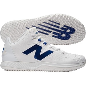 New Balance Men’s Ohtani 1 Baseball Turf Shoes White/Blue Medium 8