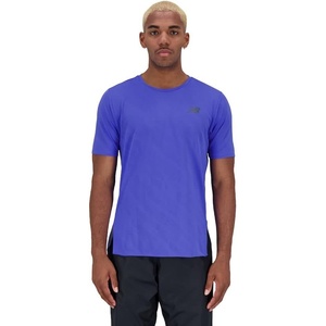 New Balance Men’s Q Speed Jacquard Short Sleeve(Marine Blue)