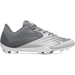 New Balance Men’s Rush V2 Low Lacrosse Shoe (Grey/White, us_Footwear_Size_System, Adult, Men, Numeric, Medium, Numeric_14)
