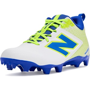 New Balance Mens Rush V5 Mid(White/Blue Gemstone/Hi-lite)