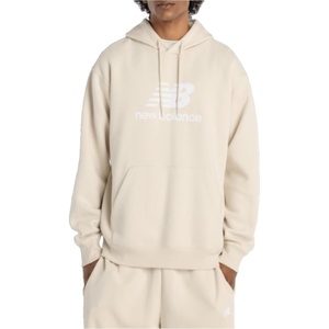 New Balance Men’s Sport Essentials Fleece Logo Hoodie(Timberwolf)