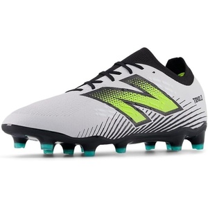 New Balance Men’s Tekela V4 Magia FG Soccer Shoes(White/Hi-lite/Black)