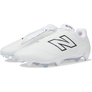New Balance Unisex-Adult Burnx4Lacrosse Shoe(White/Grey Matter)