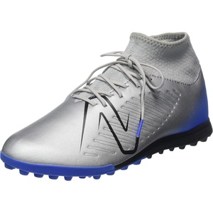 New Balance Unisex-Adult Tekela V4 Magique TfSoccer Shoe(Silver/Bright Lapis/Black)