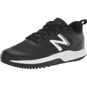 New Balance Women’s Fresh Foam Velo V3 Turf-Trainer Softball Shoe, Black/White, 10.5 Medium US
