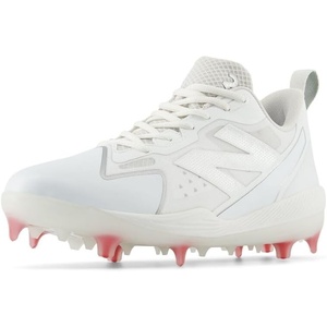 New Balance Womens FuelCell Romero Duo V2 CompositeSoftball Shoe(White/Silver Metalic)