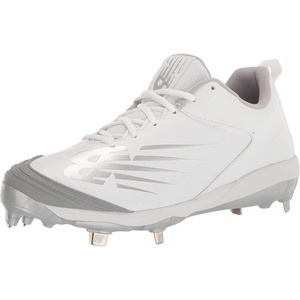 New Balance Women’s Fuse V3 Metal Pitch Softball Shoe(White/White)
